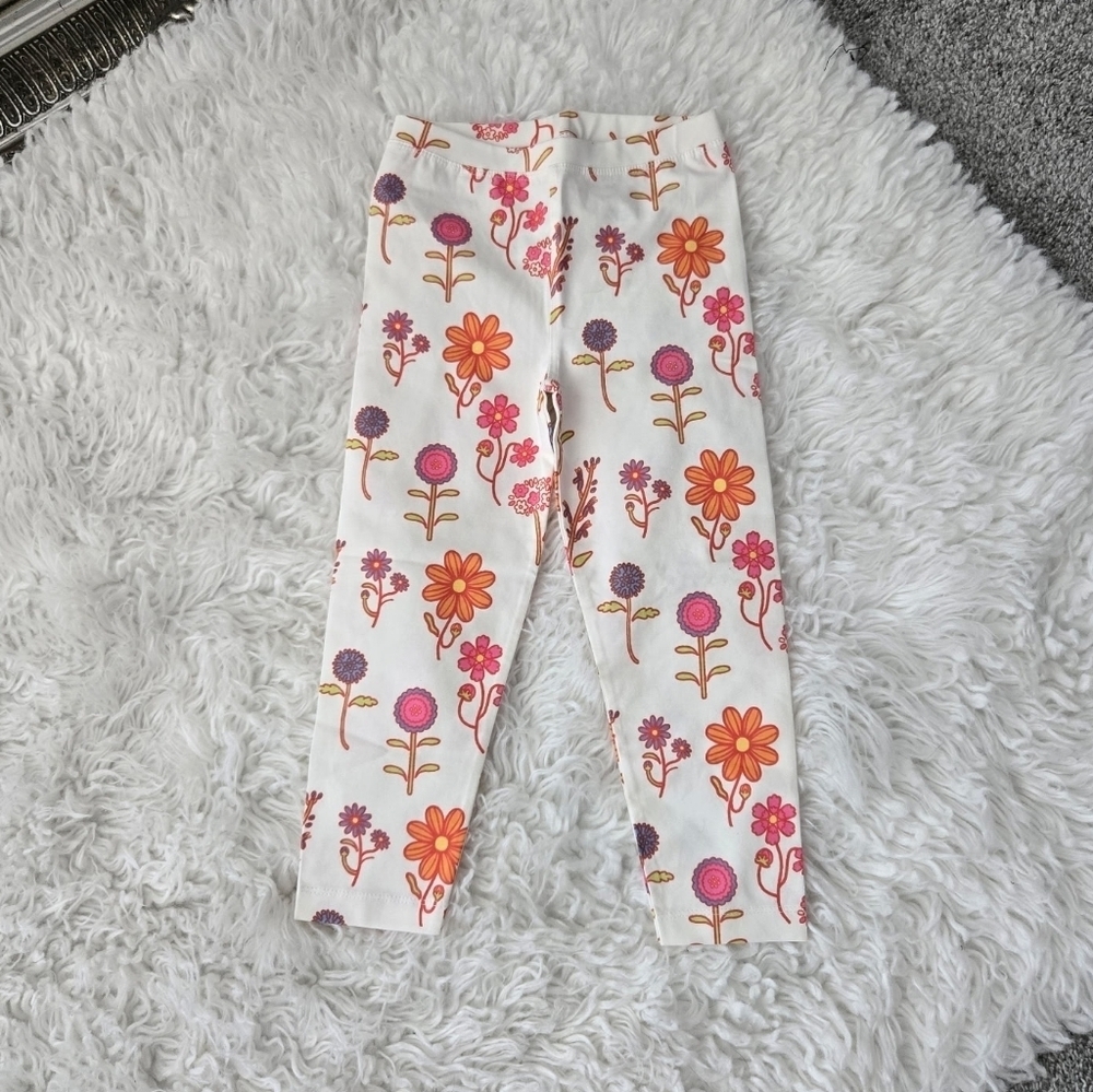 monica + andy Wildflower Print leggings. Size 4T. New.